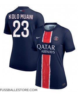 Günstige Paris Saint-Germain Randal Kolo Muani #23 Heimtrikot Damen 2024-25 Kurzarm